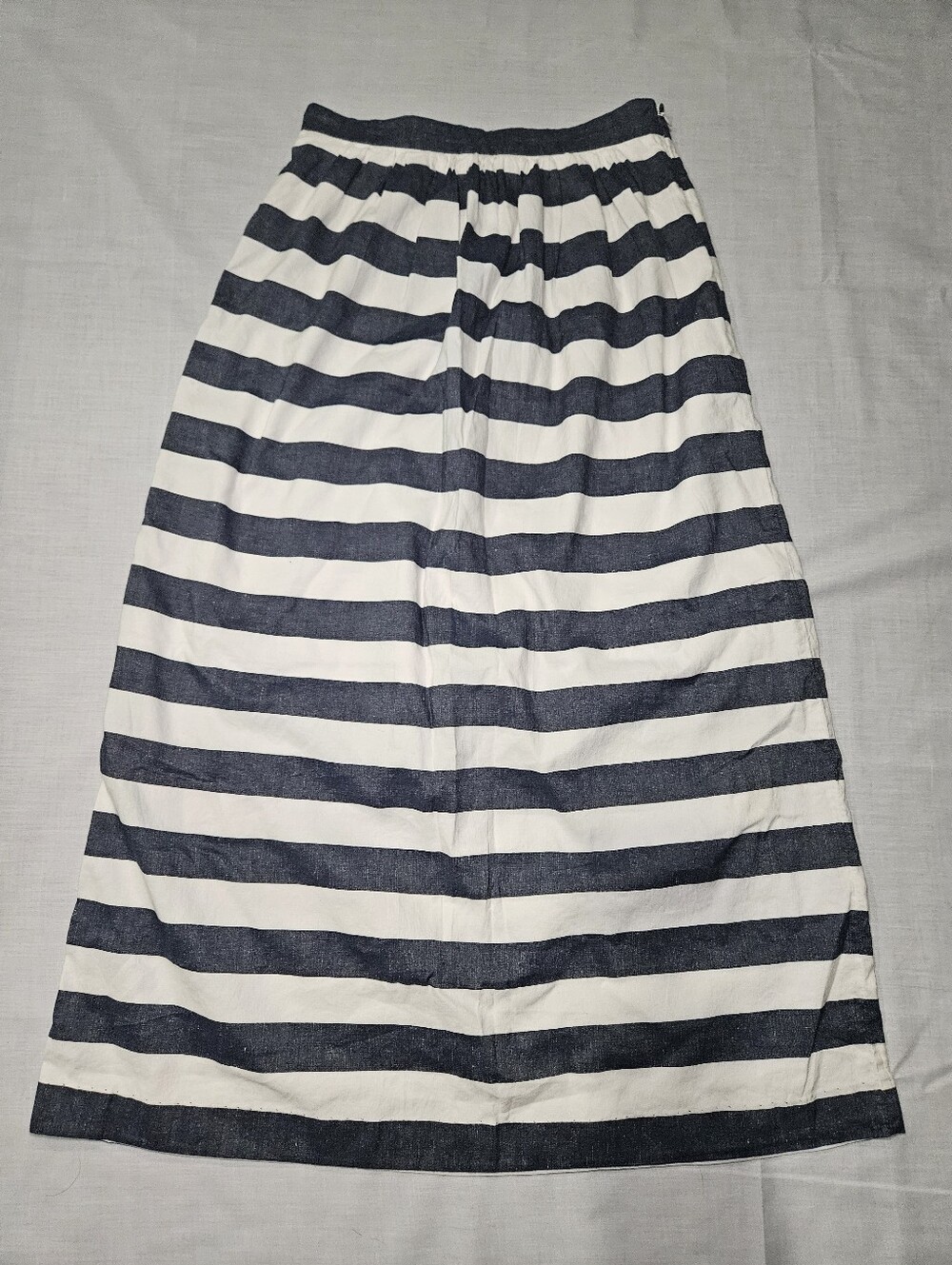 Banana Republic Navy and White Striped Maxi Skirt